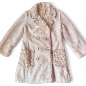 Women's Cream Double-Breasted Coat